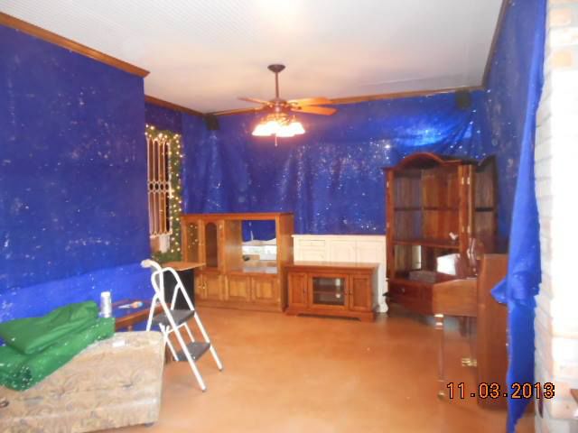 Сказочный, рождественский, маленький, городок, построенный, внутри комнаты, в доме