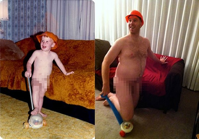 тогда и сейчас, семейные фото, детство