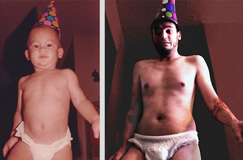 тогда и сейчас, семейные фото, детство