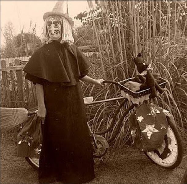 Пугающие, страшные, костюмы, на Хэллоуин, прошлых лет