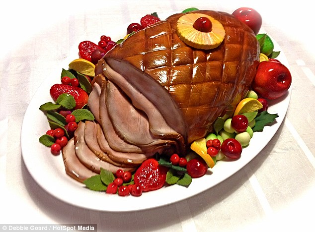 РеалистичныеЮ торты, в виде, в форме, еды, Дебби Гоард, Debbie Goard