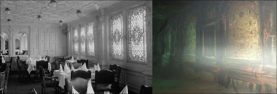 Титаник,  до и после, крушения, тогда и сейчас, 1912,1985