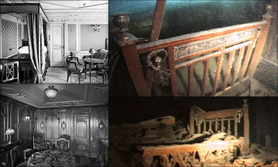 Титаник,  до и после, крушения, тогда и сейчас, 1912,1985