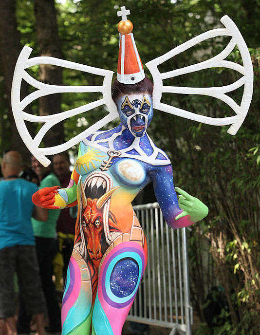 Фантастические образы всемирного фестиваля бодиарта в Австрии World Bodypainting Festival 2013, Австрия,бодиарт