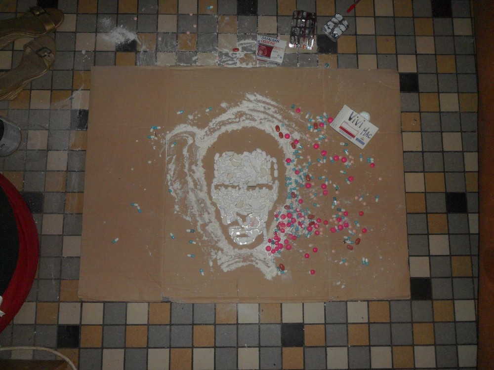 Портреты, из продуктов, художница ,Виви Мак, Vivi Mac