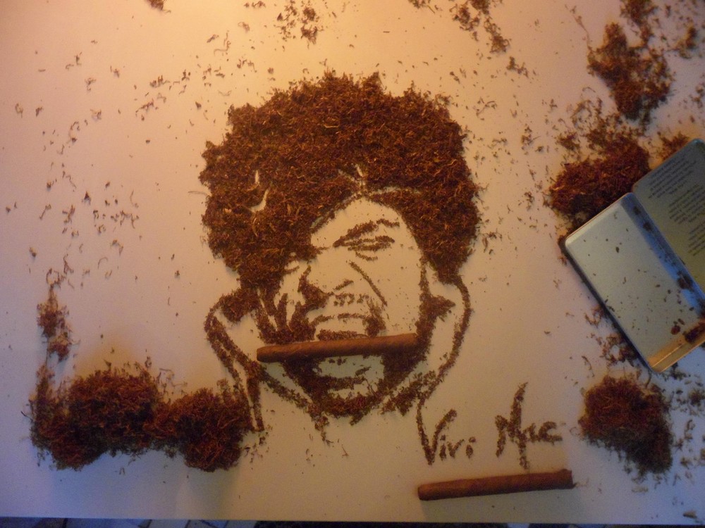 Портреты, из продуктов, художница ,Виви Мак, Vivi Mac