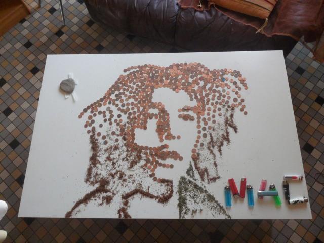 Портреты, из продуктов, художница ,Виви Мак, Vivi Mac