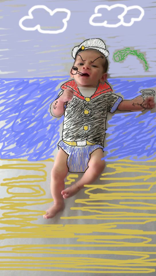 Приключения, младенца, paint, Эмбер Уилер, Amber Wheeler,2-месячного