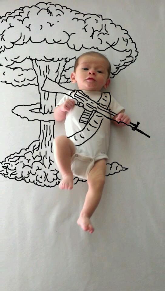 Приключения, младенца, paint, Эмбер Уилер, Amber Wheeler,2-месячного