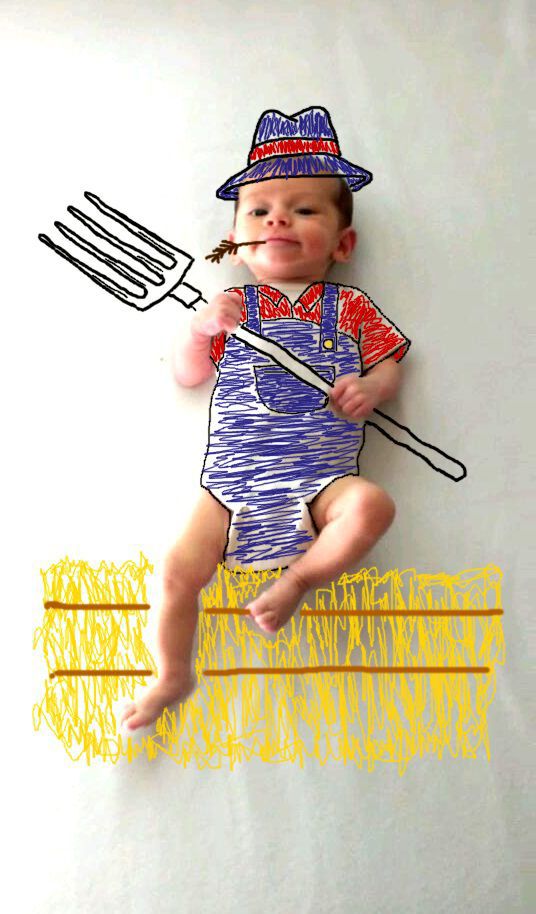 Приключения, младенца, paint, Эмбер Уилер, Amber Wheeler,2-месячного