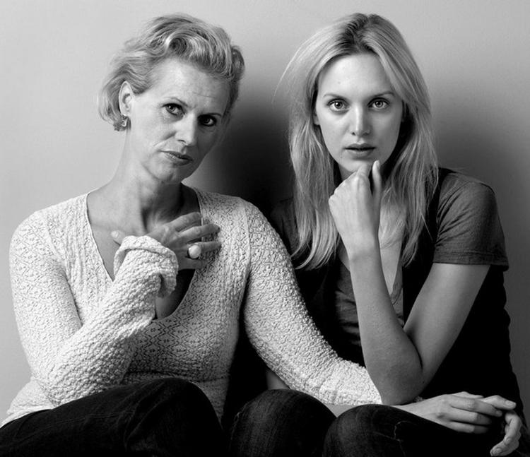 Совместные фотографии моделей и и их матерей Модели, матери, семейные фото, Говард Шатц, фотограф