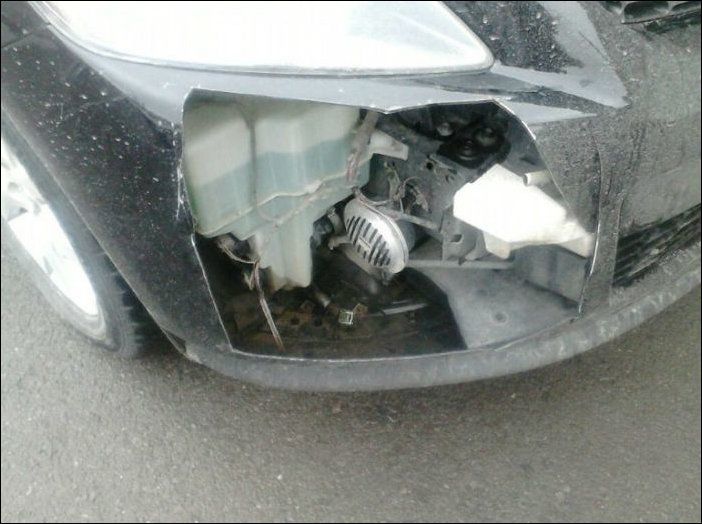 Как ,воруют, России, Вырезали, противотуманки, фары, болгаркой