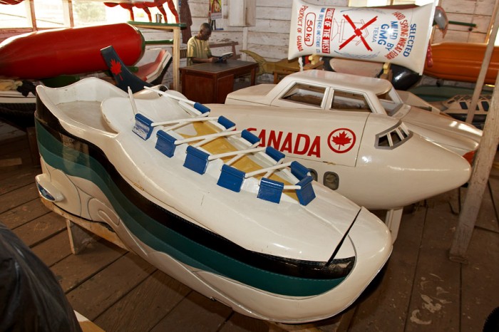 Гробы, сумасшедшие, формы, похороны, Гана, Африка, племя Га