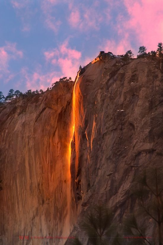  водопад, Horsetail Fall, «Лошадиный Хвост».