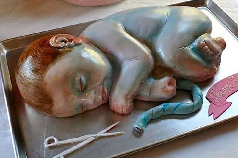 торты для мам, торты с младенцами, шокирующий торт,еда,дети