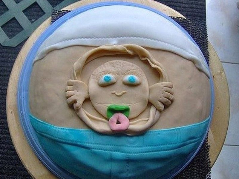 торты для мам, торты с младенцами, шокирующий торт,еда,дети