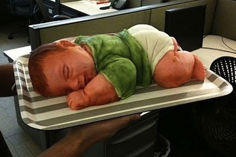 торты для мам, торты с младенцами, шокирующий торт,еда,дети