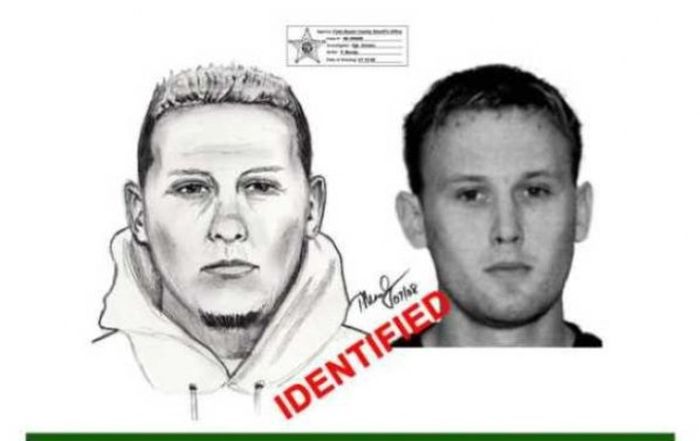 Нарисованные, полицейские ,ориентировки, в сравнении, с реальными, лицами ,преступников, магшоты