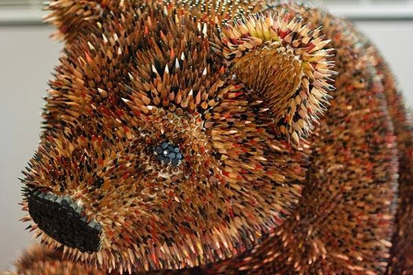 Дженнифер Мэестр, скульптуры из карандашей