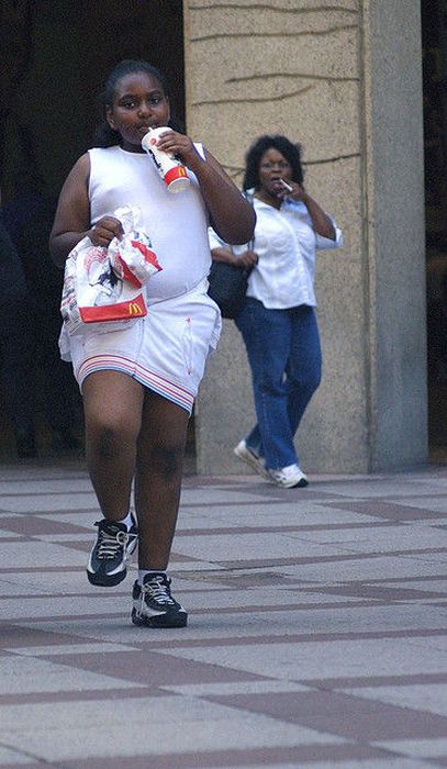 фаст-фуд, жирные люди, толстые 