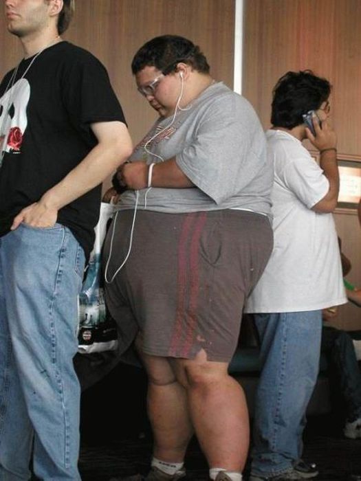 фаст-фуд, жирные люди, толстые 