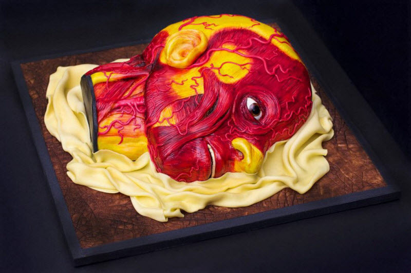 Пугающие десерты, напрочь отбивающие аппетит Miss Cakehead, пугающие десерты, жуткие торты, кексы