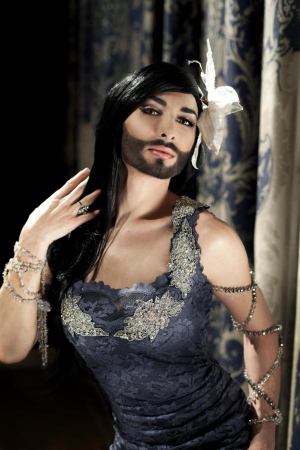 На Евровидение-2014 выступит бородатый мужик в юбке conchita wurst, Кончита Вюрст,Евровидение-2014, трансвестит