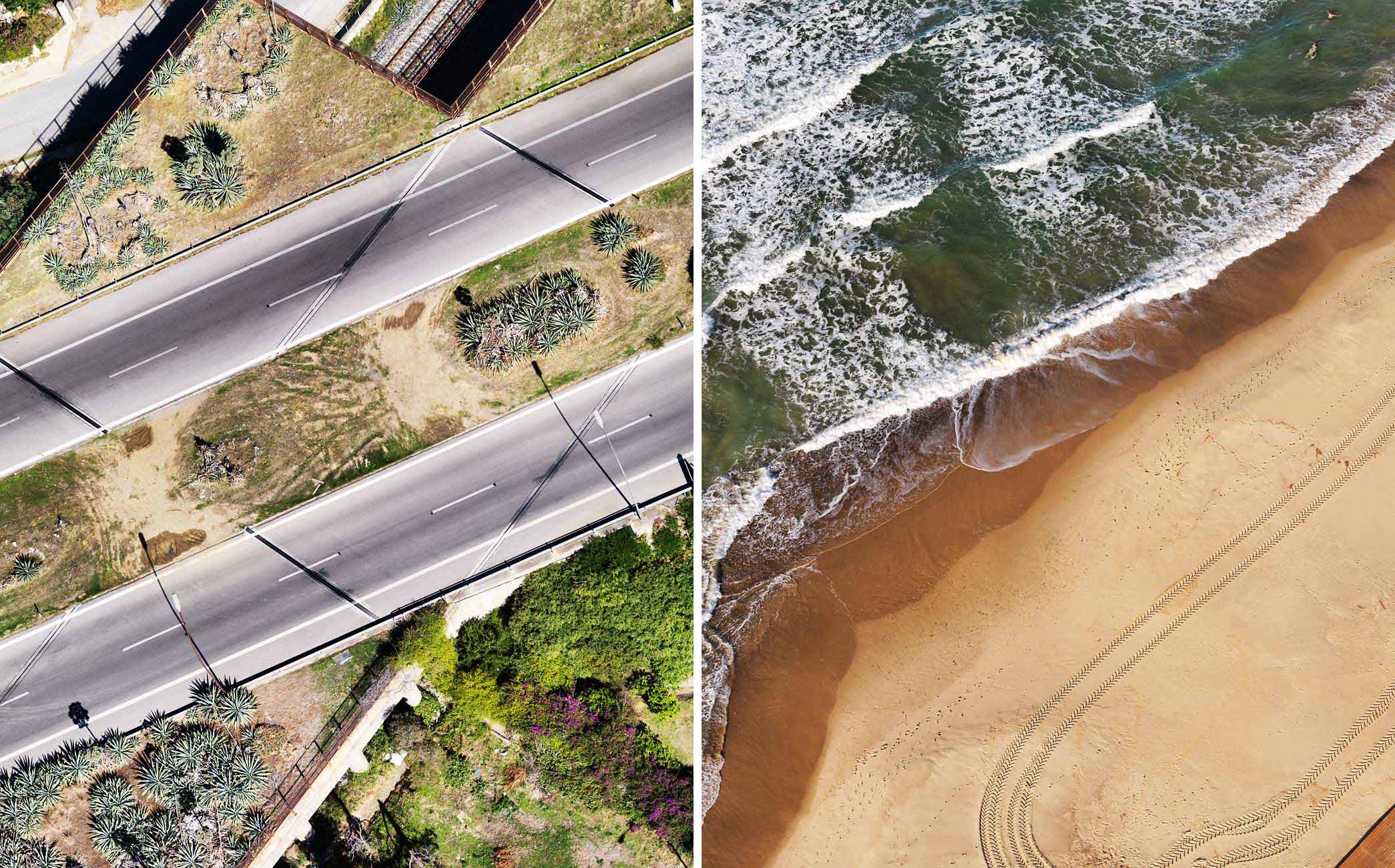 Пейзажи совмещенные с одеждой,  Джозеф Форд, Joseph Ford