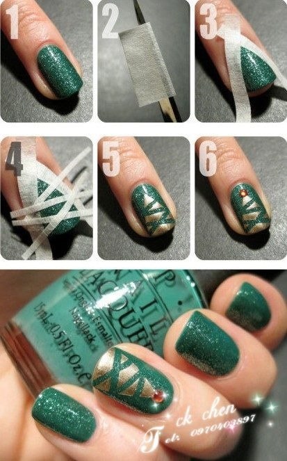 Оригинальные, идеи, новогодний маникюр, мк