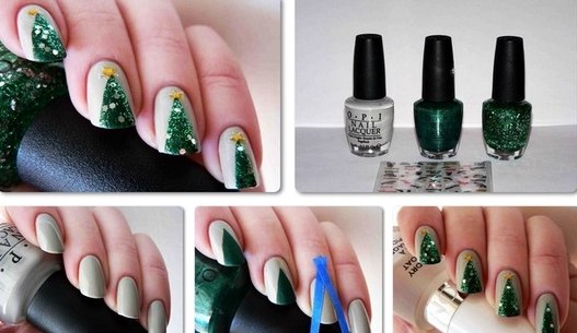 Оригинальные, идеи, новогодний маникюр, мк