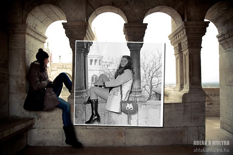 Окно в прошлое, фотограф Кереньи Золтан, прошлое в настоящем