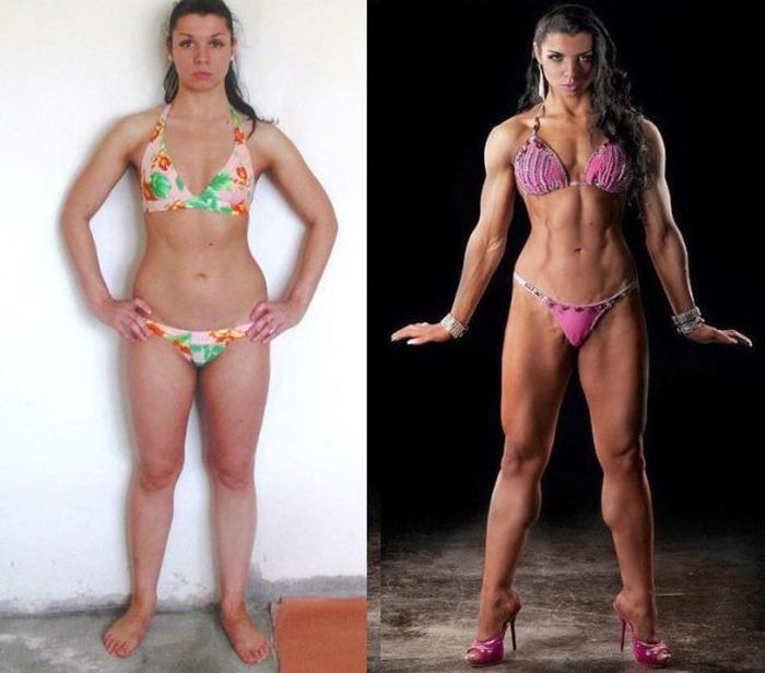Фото после фитнеса до и после