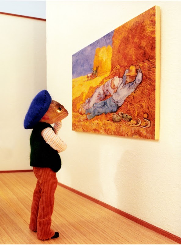 Рыбья голова, Fish Head, художница, Анн-Катрин Беккер Эчивард, Anne-Catherine Becker Echivard