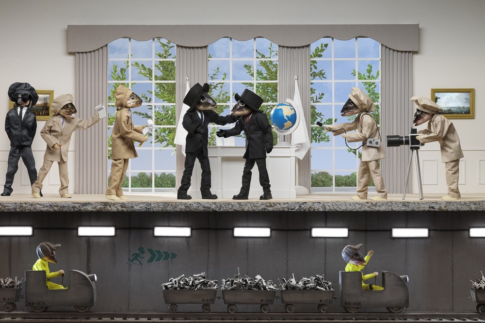 Рыбья голова, Fish Head, художница, Анн-Катрин Беккер Эчивард, Anne-Catherine Becker Echivard