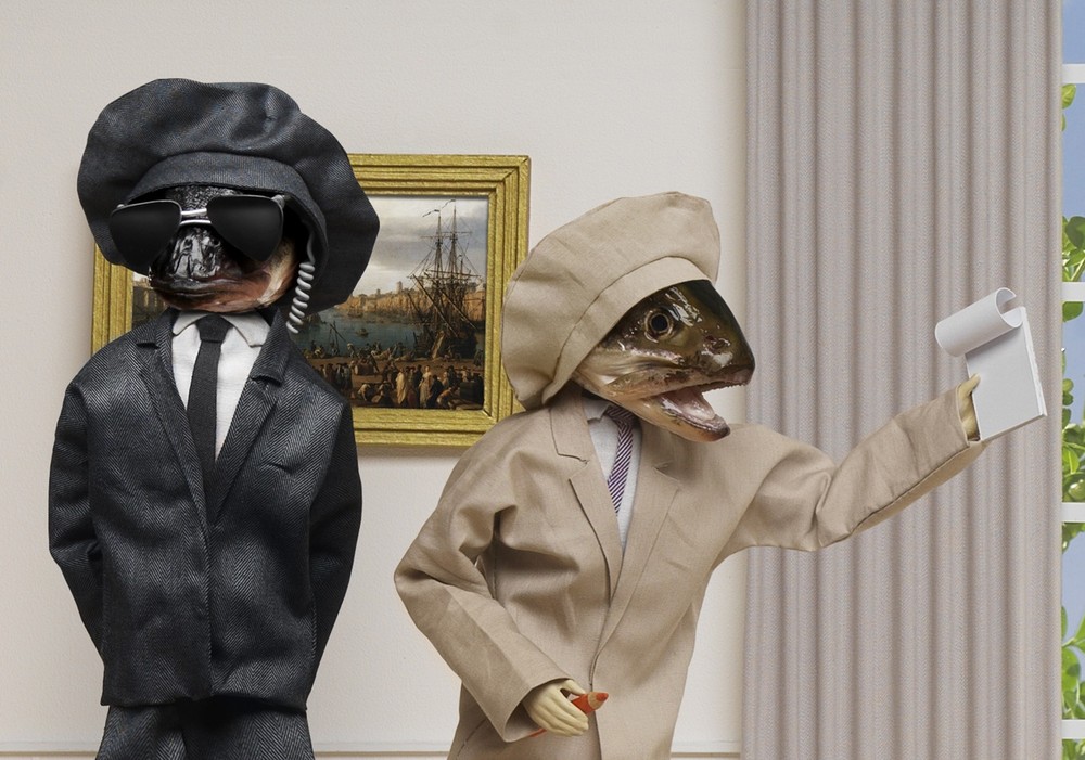 Рыбья голова, Fish Head, художница, Анн-Катрин Беккер Эчивард, Anne-Catherine Becker Echivard