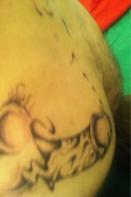 Тату, на лбу, месть, наказание, Кэти, dog