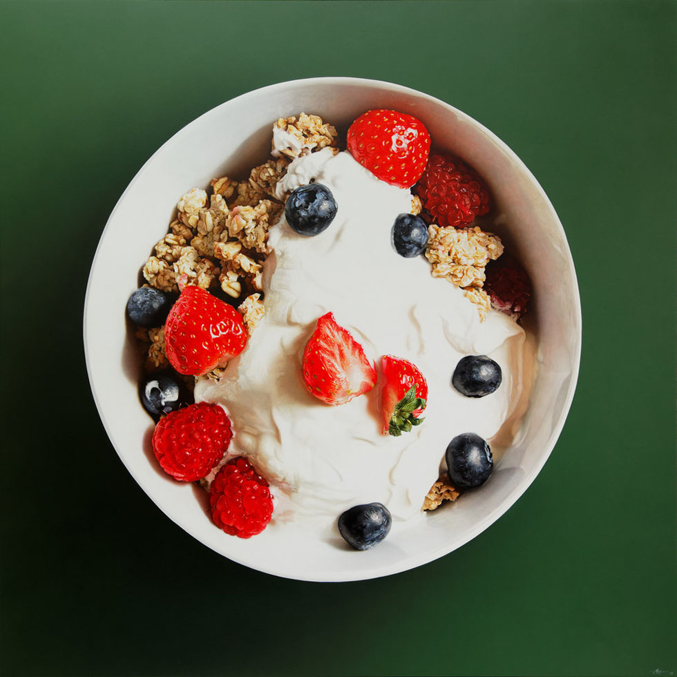 Гиперреалистичные, картины, продукты, питания, Том Мартин, Tom Martin