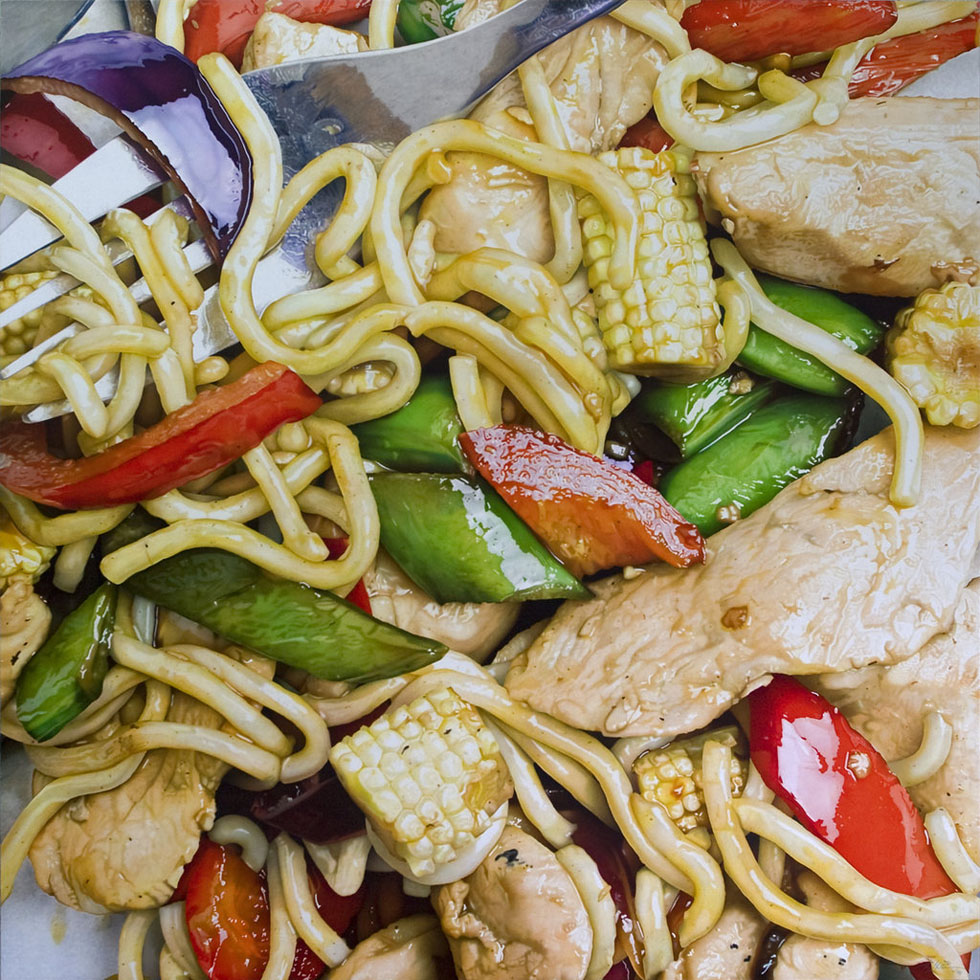 Гиперреалистичные, картины, продукты, питания, Том Мартин, Tom Martin