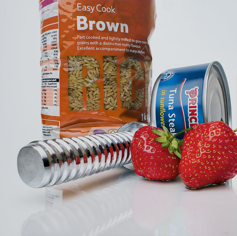 Гиперреалистичные, картины, продукты, питания, Том Мартин, Tom Martin