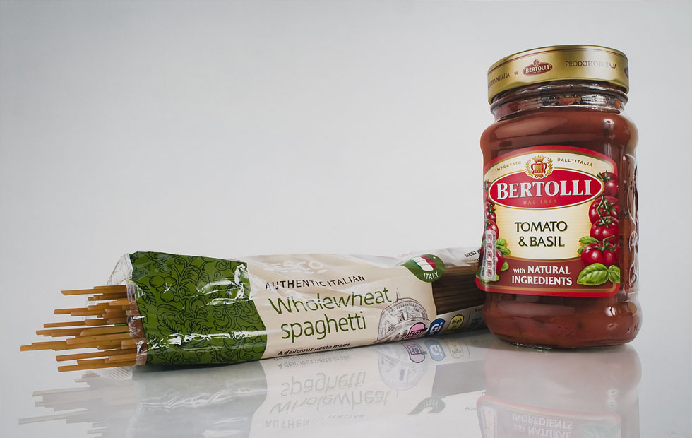 Гиперреалистичные, картины, продукты, питания, Том Мартин, Tom Martin