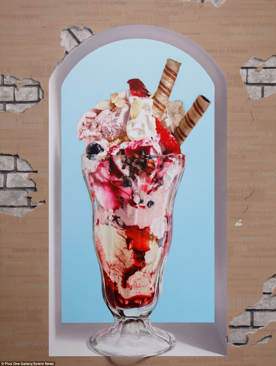 Гиперреалистичные, картины, продукты, питания, Том Мартин, Tom Martin