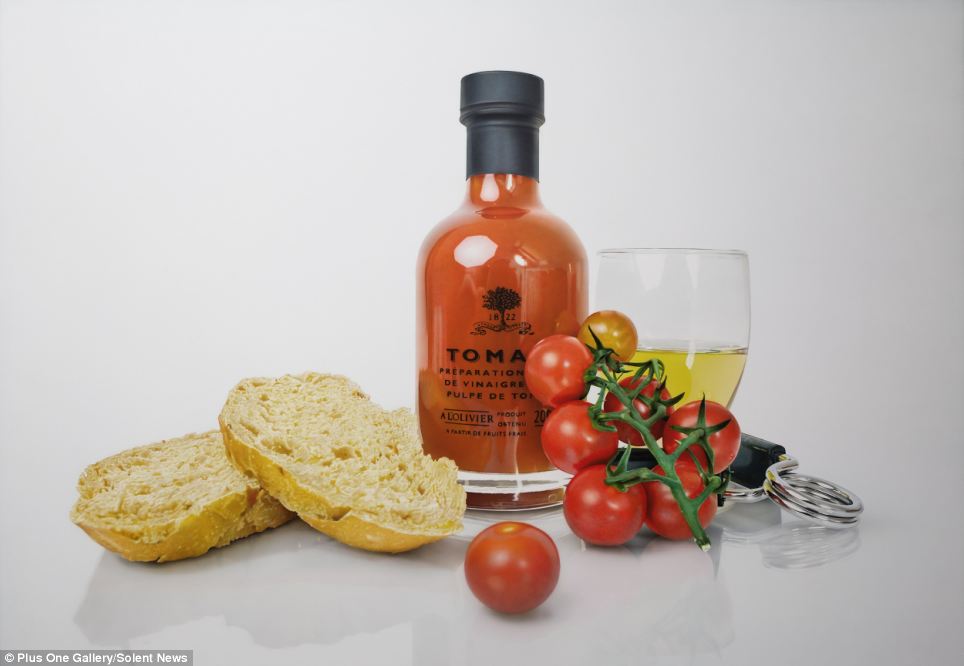 Гиперреалистичные, картины, продукты, питания, Том Мартин, Tom Martin