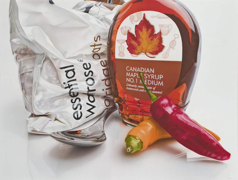 Гиперреалистичные, картины, продукты, питания, Том Мартин, Tom Martin