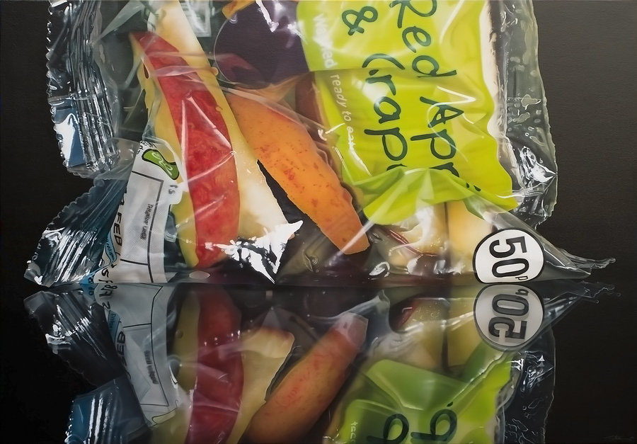 Гиперреалистичные, картины, продукты, питания, Том Мартин, Tom Martin