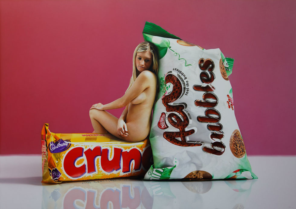 Гиперреалистичные, картины, продукты, питания, Том Мартин, Tom Martin