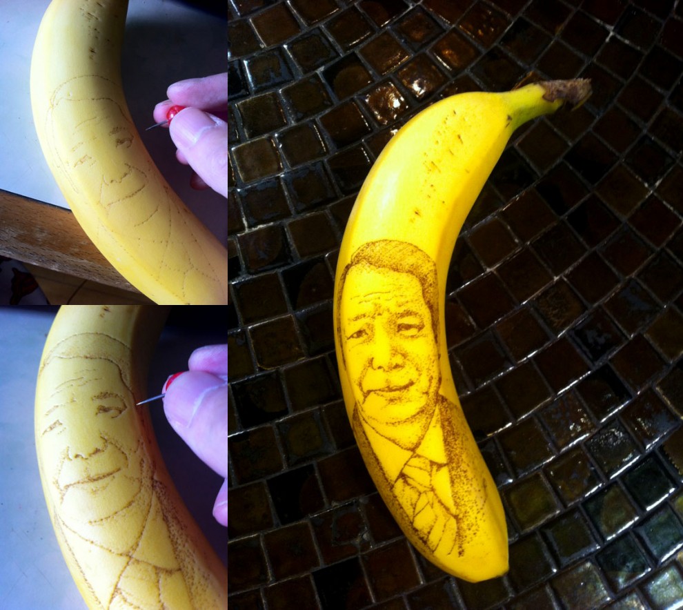 тату на бананах, татуировки на бананах