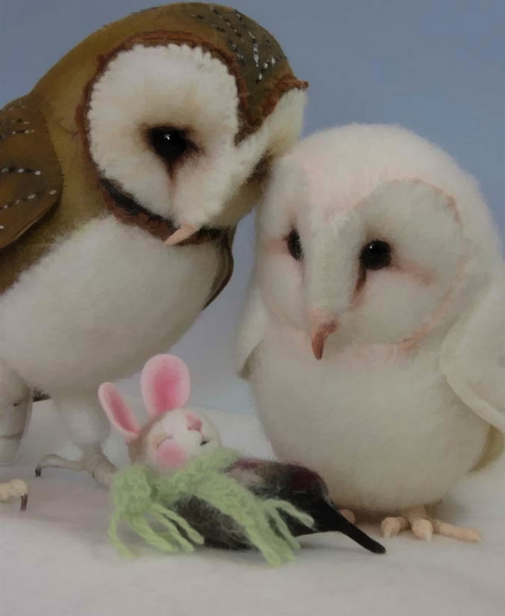 Милейшие зверята из войлока