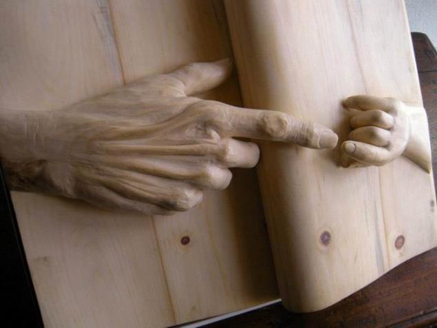 Нино Орланди,скульптор,ожившие книги