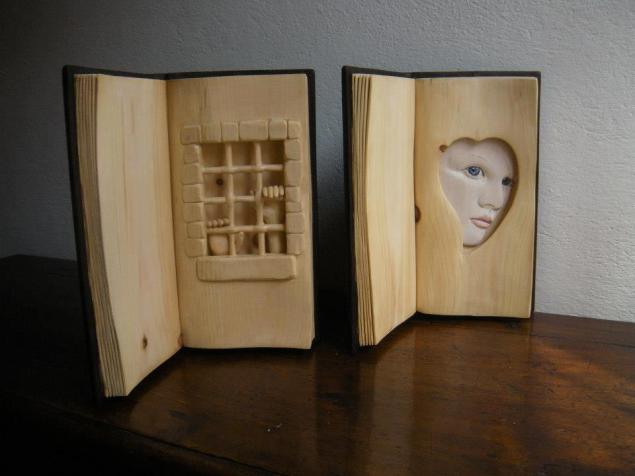 Нино Орланди,скульптор,ожившие книги