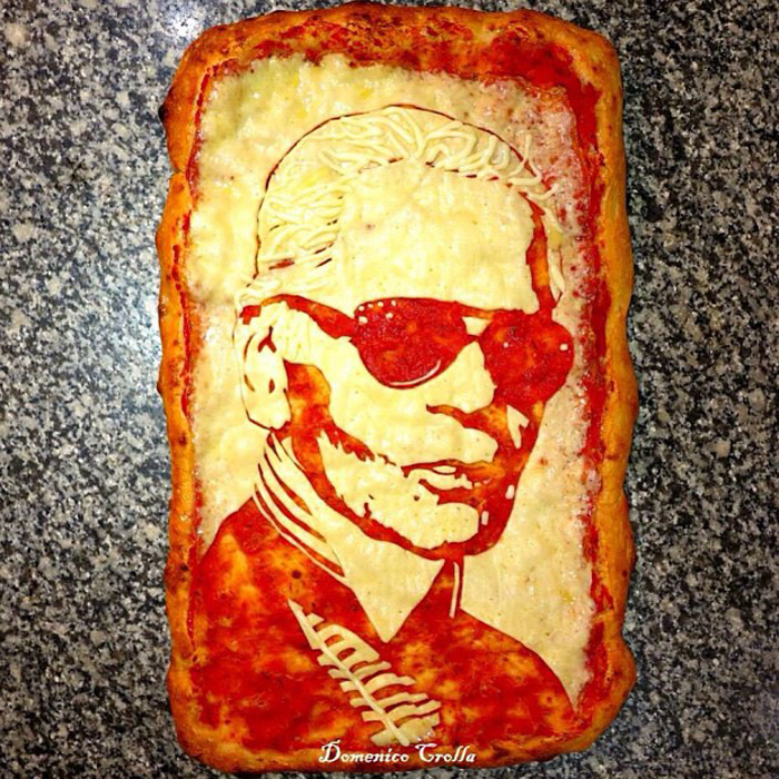 Гастрономическое искусство: пицца с изображением знаменитостей domenico crolla, Доменико Кролл, Bella Napoli, пицца